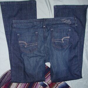 AEO size 14  true boot cut jeans womens pants denim fourteen blue stretch jean